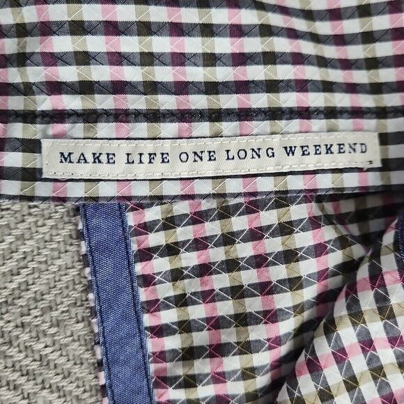 Tommy Bahama Island Modern Fit Shirt Men's XL Long Sleeve Checkered Button Up - Picture 14 of 16